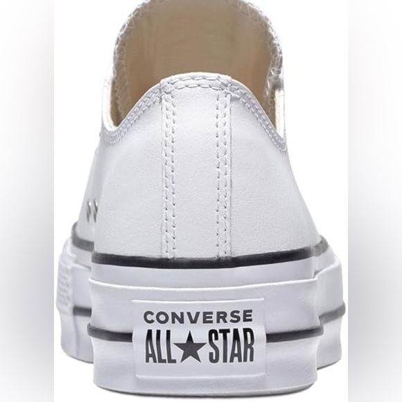 Converse Women's CTAS Lift Platform Canvas Low Top, White/Black/White, Size 9.5 - Picture 3 of 10